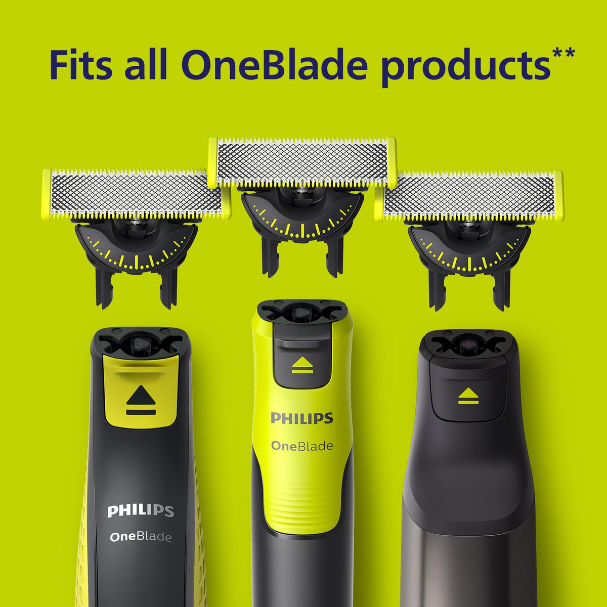 PHILIPS OneBlade face blade close-up