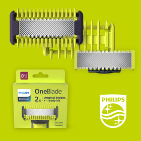 PHILIPS OneBlade QP620/50 showing trimming blade