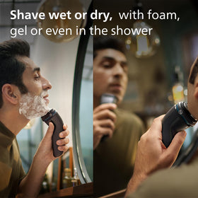 PHILIPS Shaver 3000 side view showcasing Flex Heads