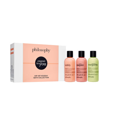 philosophy 3-pc. congrats shower gel gift set packaging front view