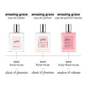 philosophy Amazing Grace Eau de Parfum on a vanity