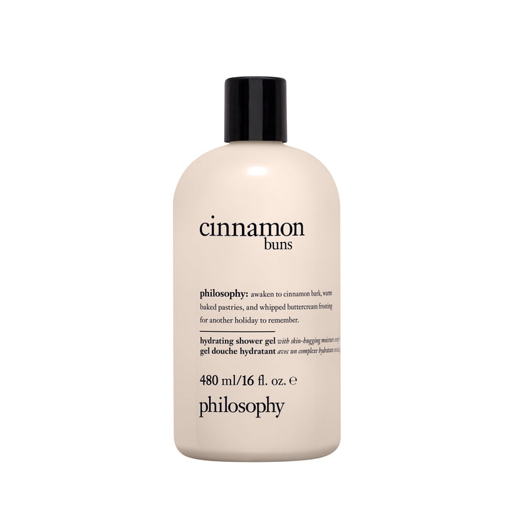 philosophy Cinnamon Bun 3-in-1 Shampoo, Shower Gel & Bubble Bath 16 oz front view