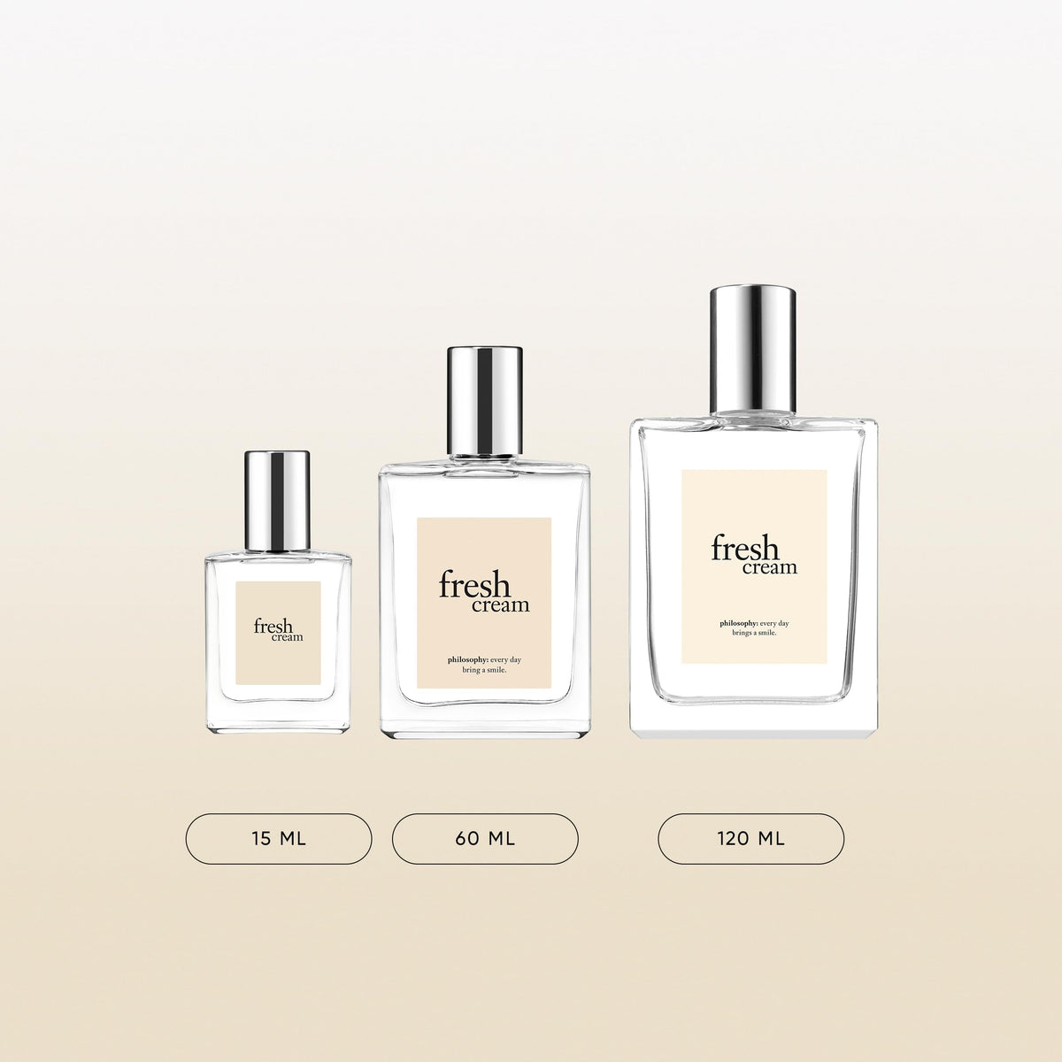 philosophy Fresh Cream Eau de Toilette 4 fl oz with flowers