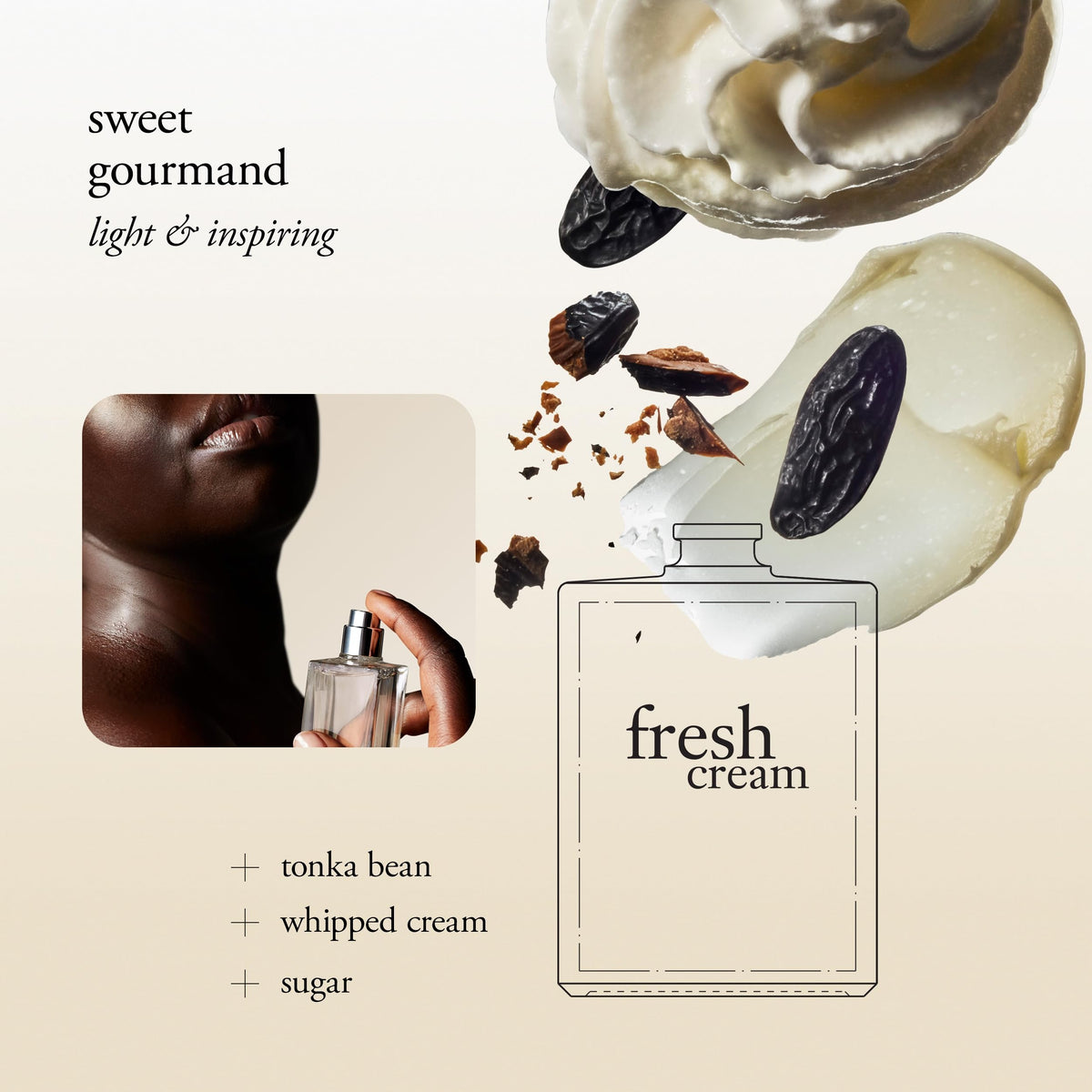 philosophy Fresh Cream Eau de Toilette bottle side view