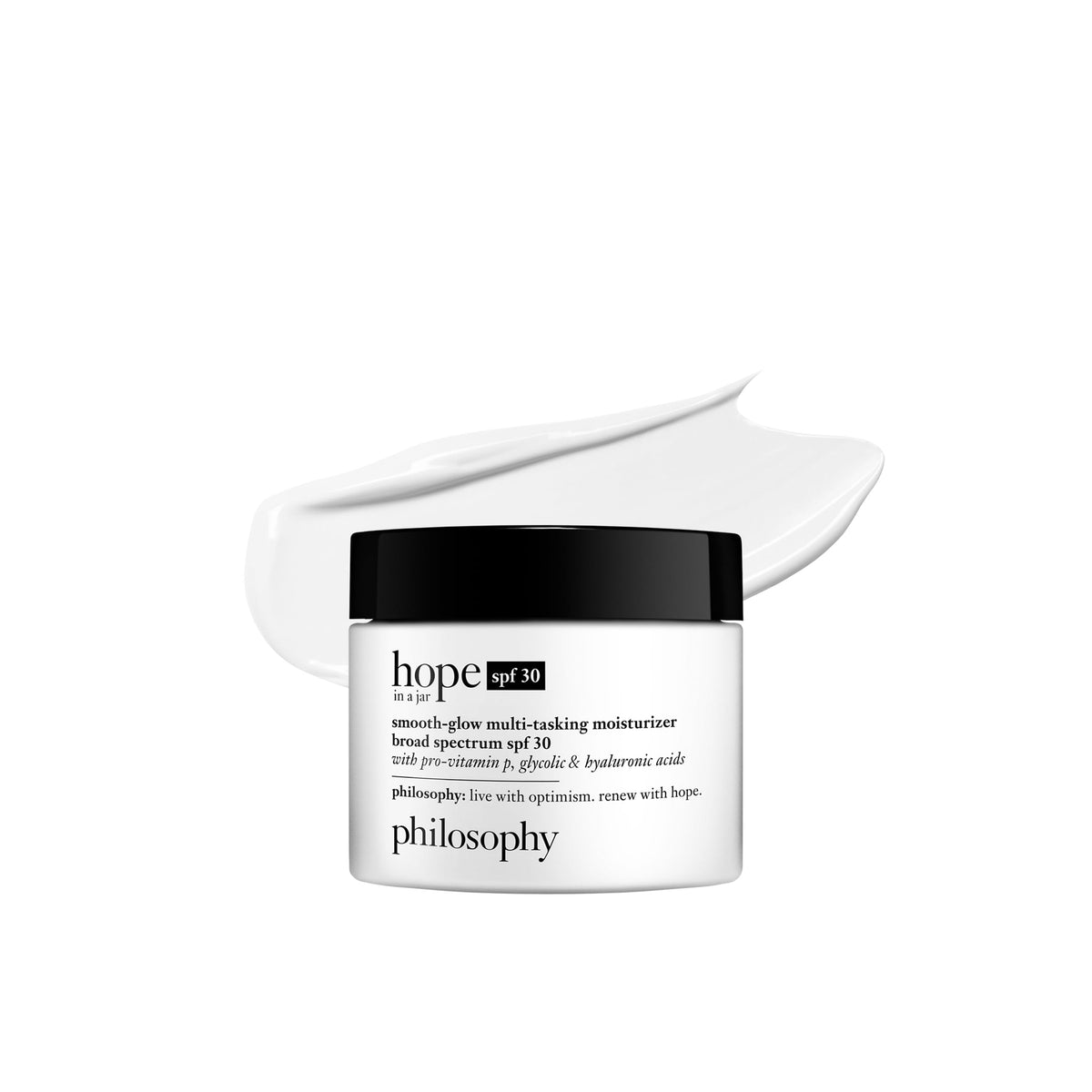 philosophy hope in a jar smooth-glow moisturiser front view