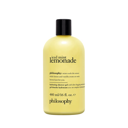 philosophy iced mint lemonade shower gel 16 fl oz front view
