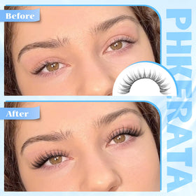 PHKERATA 14mm cluster lashes close-up