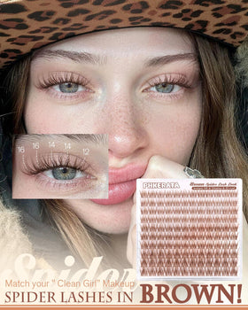 PHKERATA Brown Spider Lash Clusters packaging