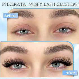 PHKERATA eyelash clusters mixed lengths 10-12-14-16 mm