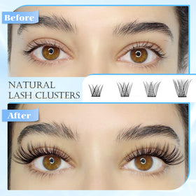 PHKERATA eyelash clusters packaging with product details