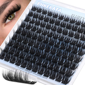 PHKERATA Fluffy Lash Clusters in a tray with mixed lengths