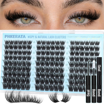 PHKERATA Fluffy Lash Clusters Kit packaging front view