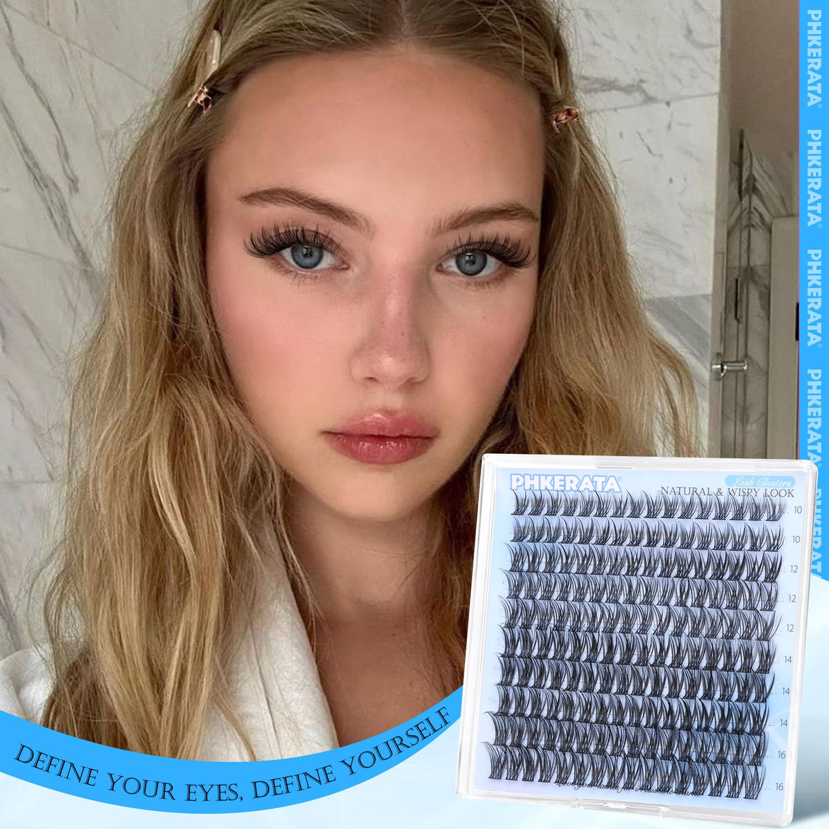 PHKERATA lash clusters application demonstration