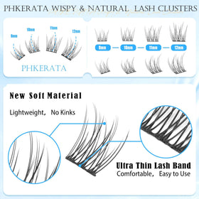 PHKERATA lash clusters showing different lengths