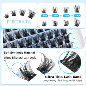 PHKERATA lightweight eyelash clusters packaging