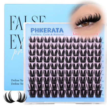 PHKERATA Manga Lash Clusters front view with spiky design