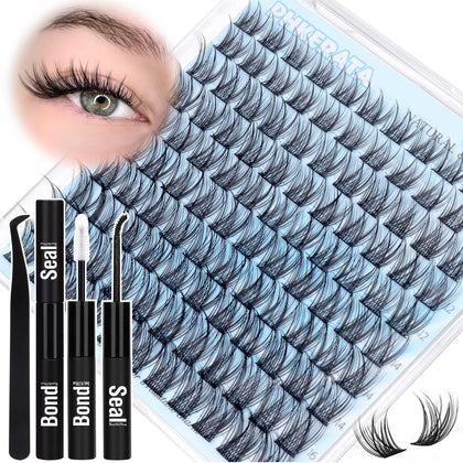 PHKERATA Natural Lash Clusters Kit front view with 110 pieces