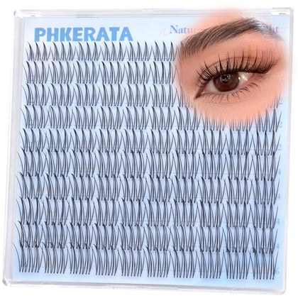 PHKERATA Natural Lash Clusters Manga Eyelash Clusters front view