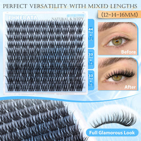 PHKERATA Wispy Lash Clusters displayed in packaging