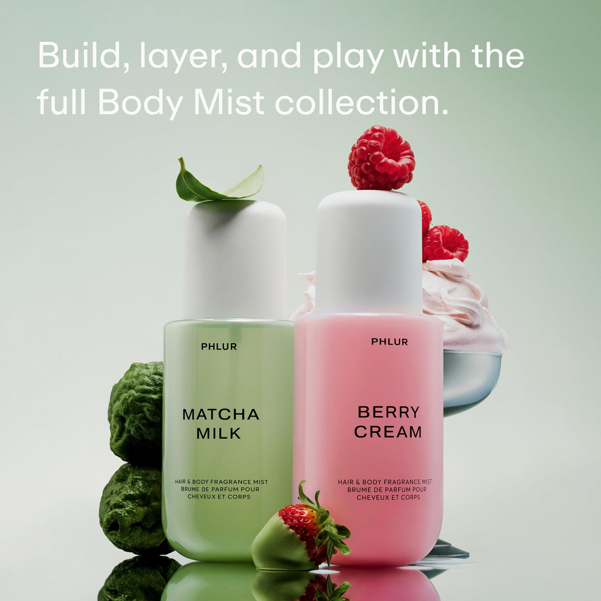 PHLUR Berry Cream Body Mist back view