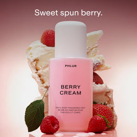 PHLUR Berry Cream Body Mist bottle with cap