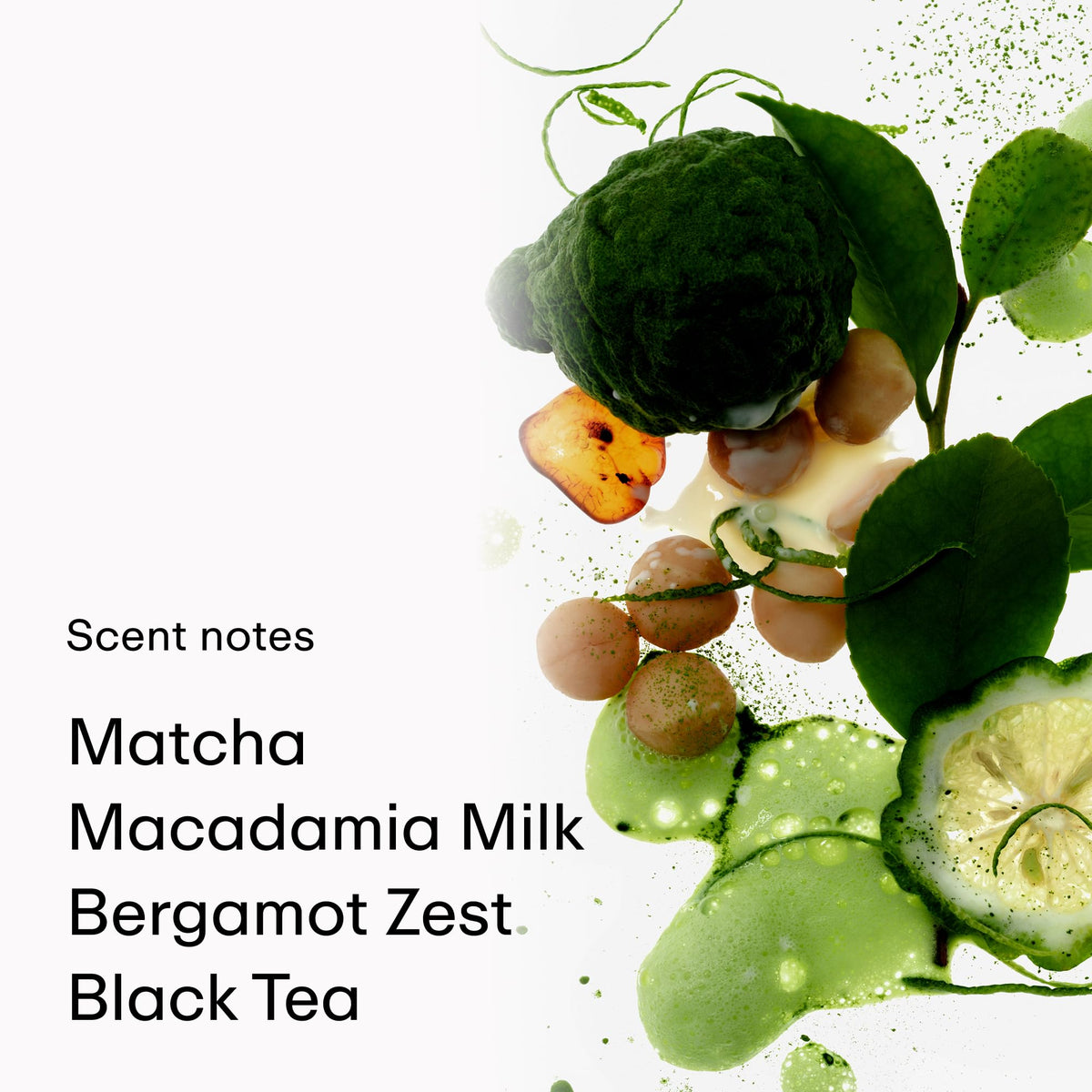 PHLUR Matcha Milk Body Mist side view with cap