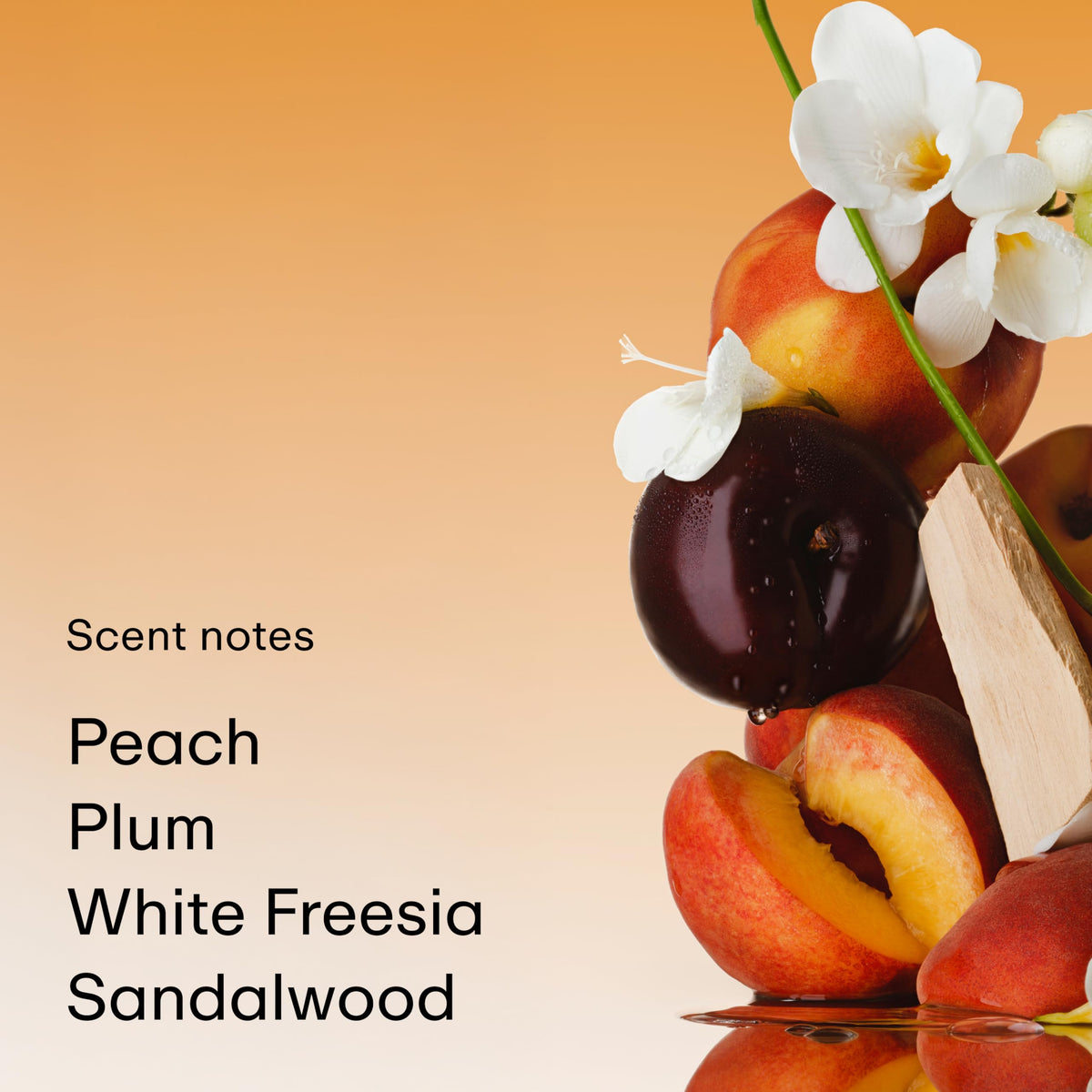 PHLUR Peach Skin Body Mist packaging display