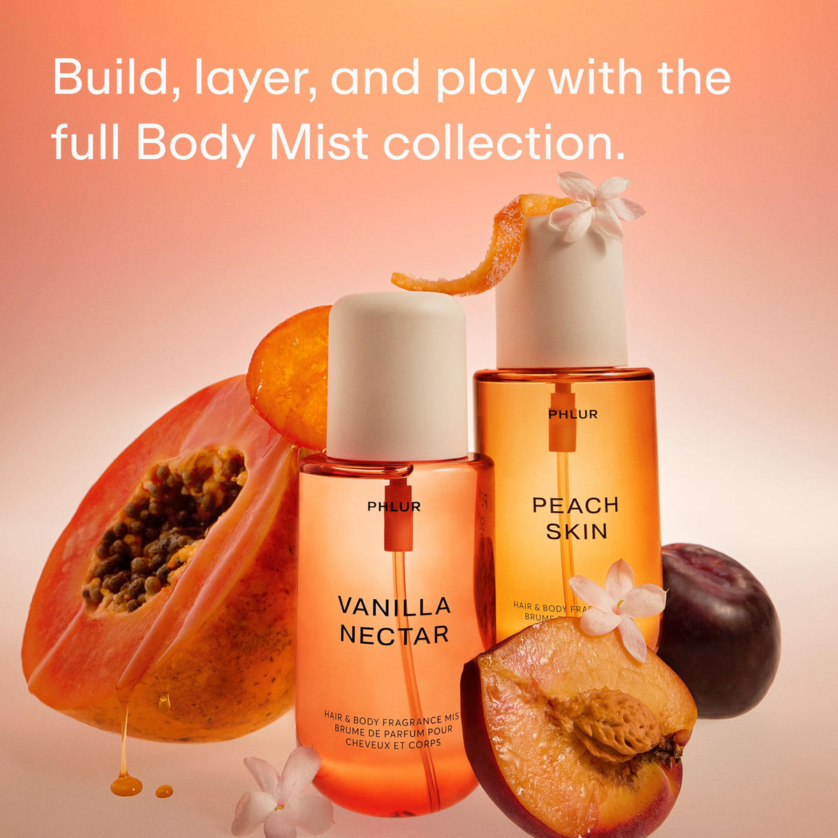 PHLUR Vanilla Nectar Body Mist back label
