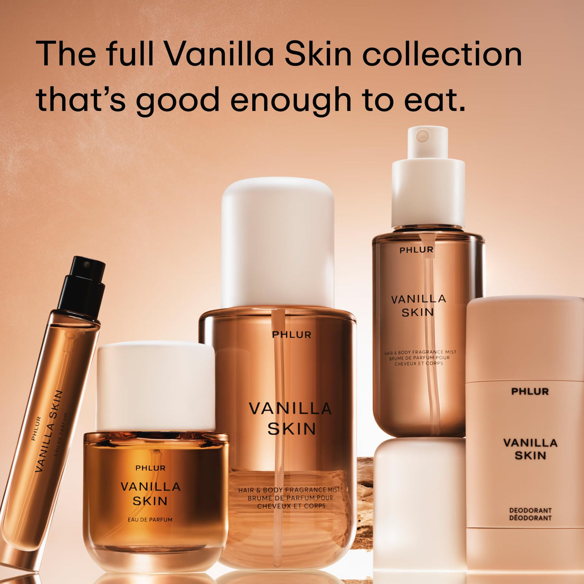 PHLUR Vanilla Skin Body Mist in hand for application
