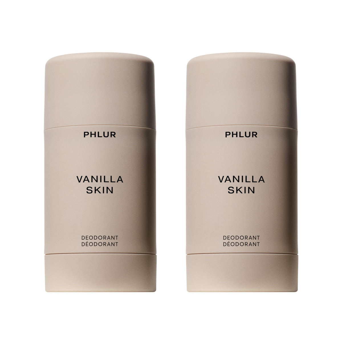 PHLUR Vanilla Skin Natural Deodorant front view packaging