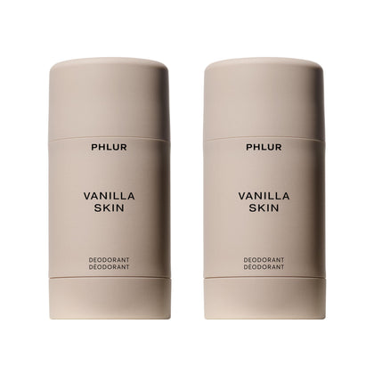 PHLUR Vanilla Skin Natural Deodorant front view packaging