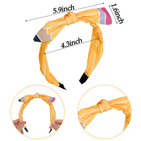 phnydreg large pencil bow hair clip 5.9 inches front view