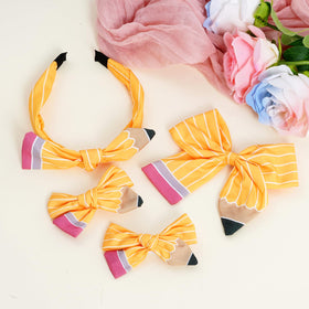 phnydreg matching headband with pencil design