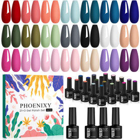Phoenixy Gel Nail Polish Set 21 colours front view