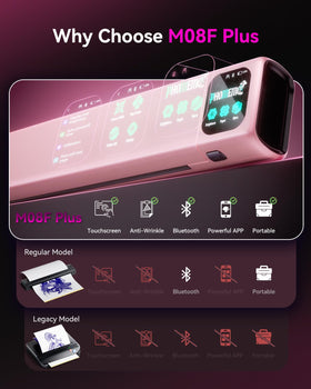 Phomemo M08F Plus Tattoo Stencil Printer side view