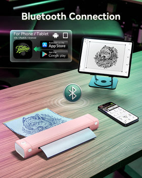 Phomemo M08F Tattoo Stencil Printer app interface