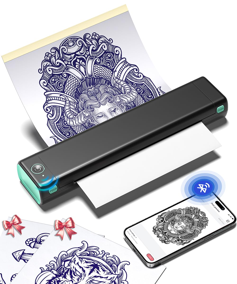 Phomemo M08F Tattoo Stencil Printer front view