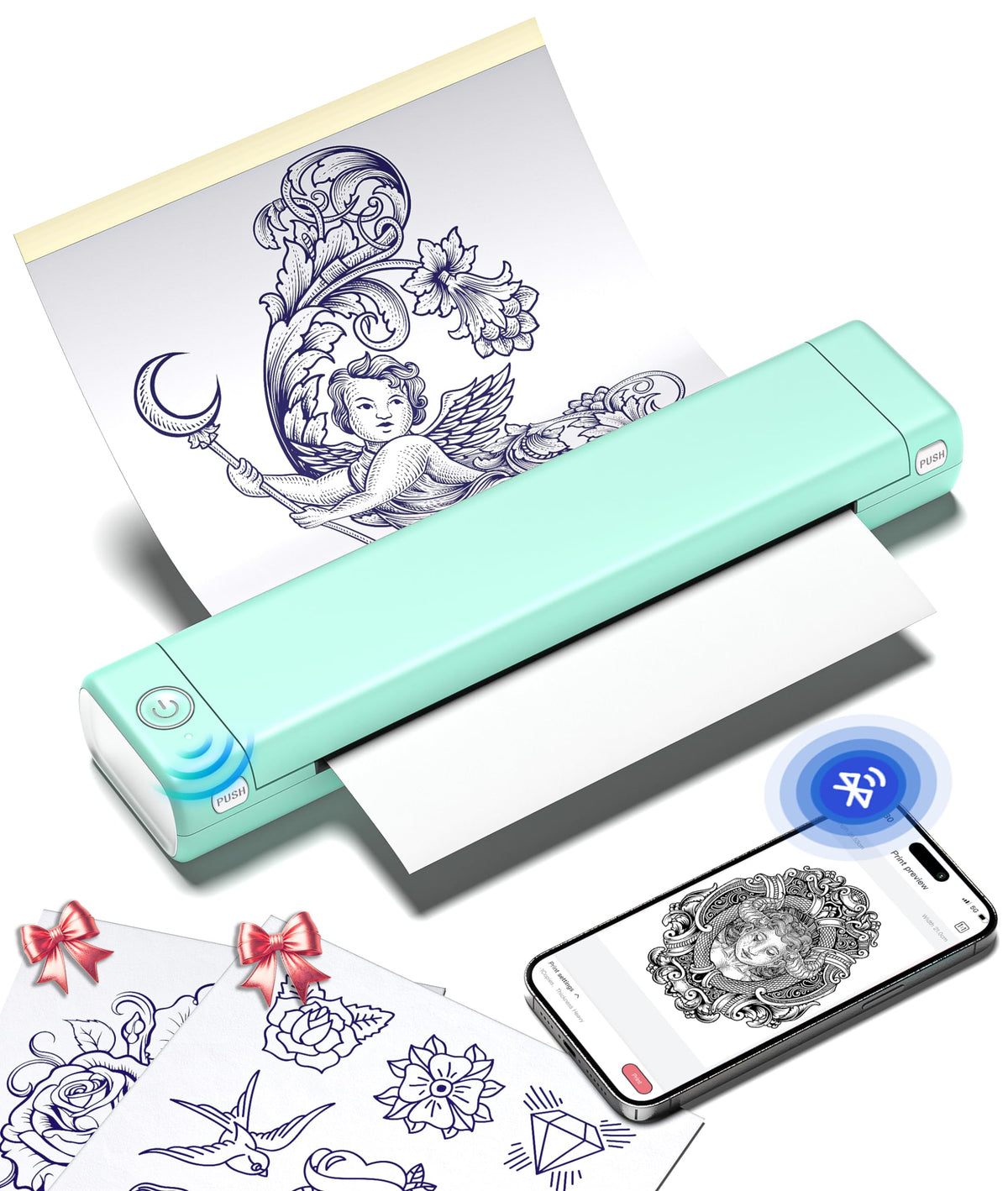 Phomemo M08F Tattoo Stencil Printer front view