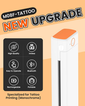 Phomemo M08F Tattoo Stencil Printer side view