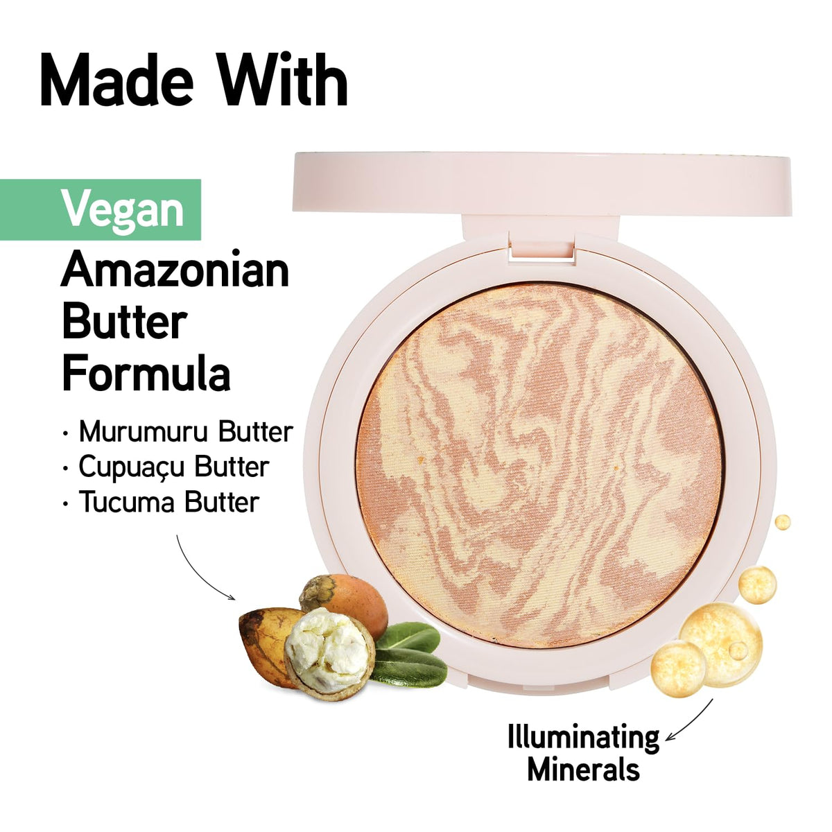 Physicians Formula Butter Glow Pressed Powder swatch on skin