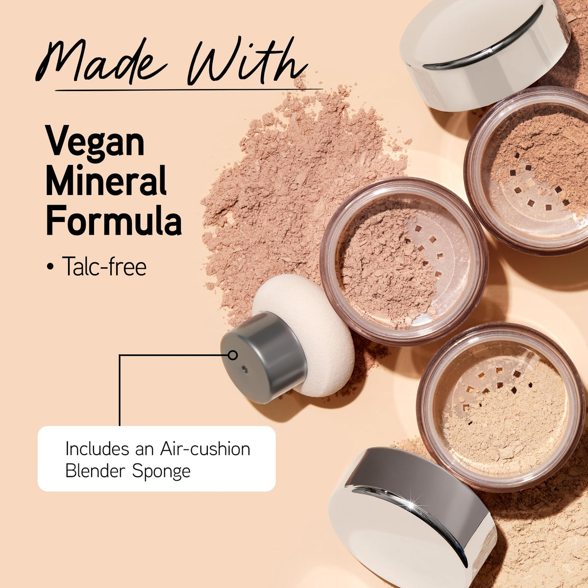 Physicians Formula Mineral Wear Loose Powder Medium Beige texture close-up