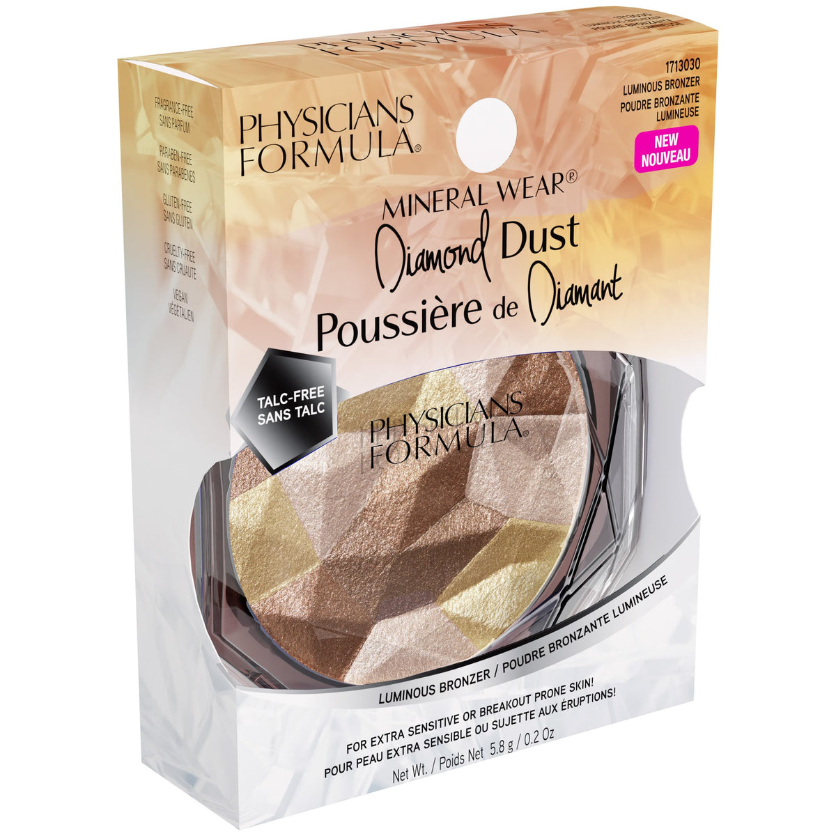 Physicians Formula Mineral Wear Luminous Bronzer on a makeup table
