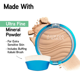 Physicians Formula Mineral Wear Talc-Free Pressed Powder with air-cushion blender sponge