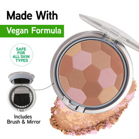 Physicians Formula Multi-Coloured Bronzer Compact with kabuki brush