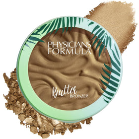 Physicians Formula Murumuru Butter Bronzer front view with tropical design