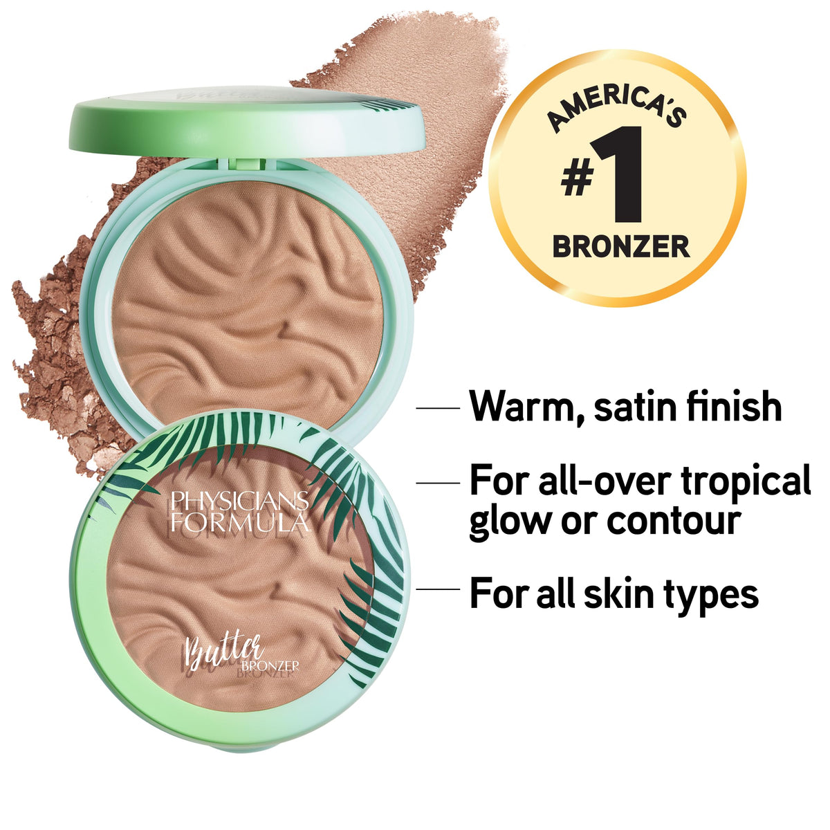 Physicians Formula Murumuru Butter Bronzer showing the creamy texture