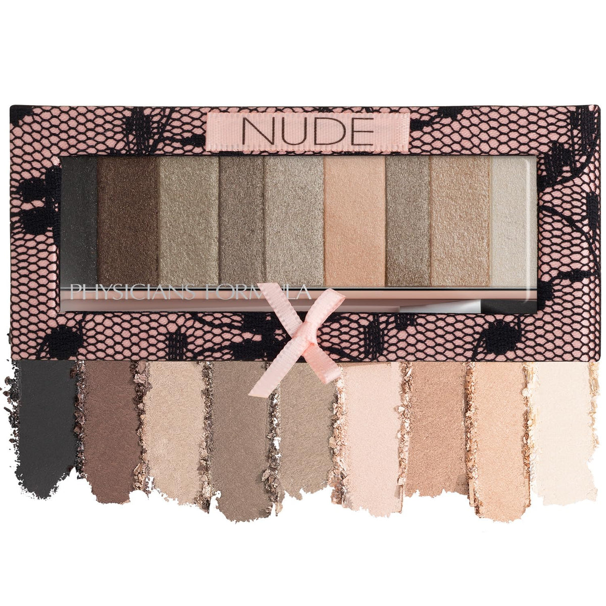 Physicians Formula Shimmer Strips Eyeshadow Nude Palette front view