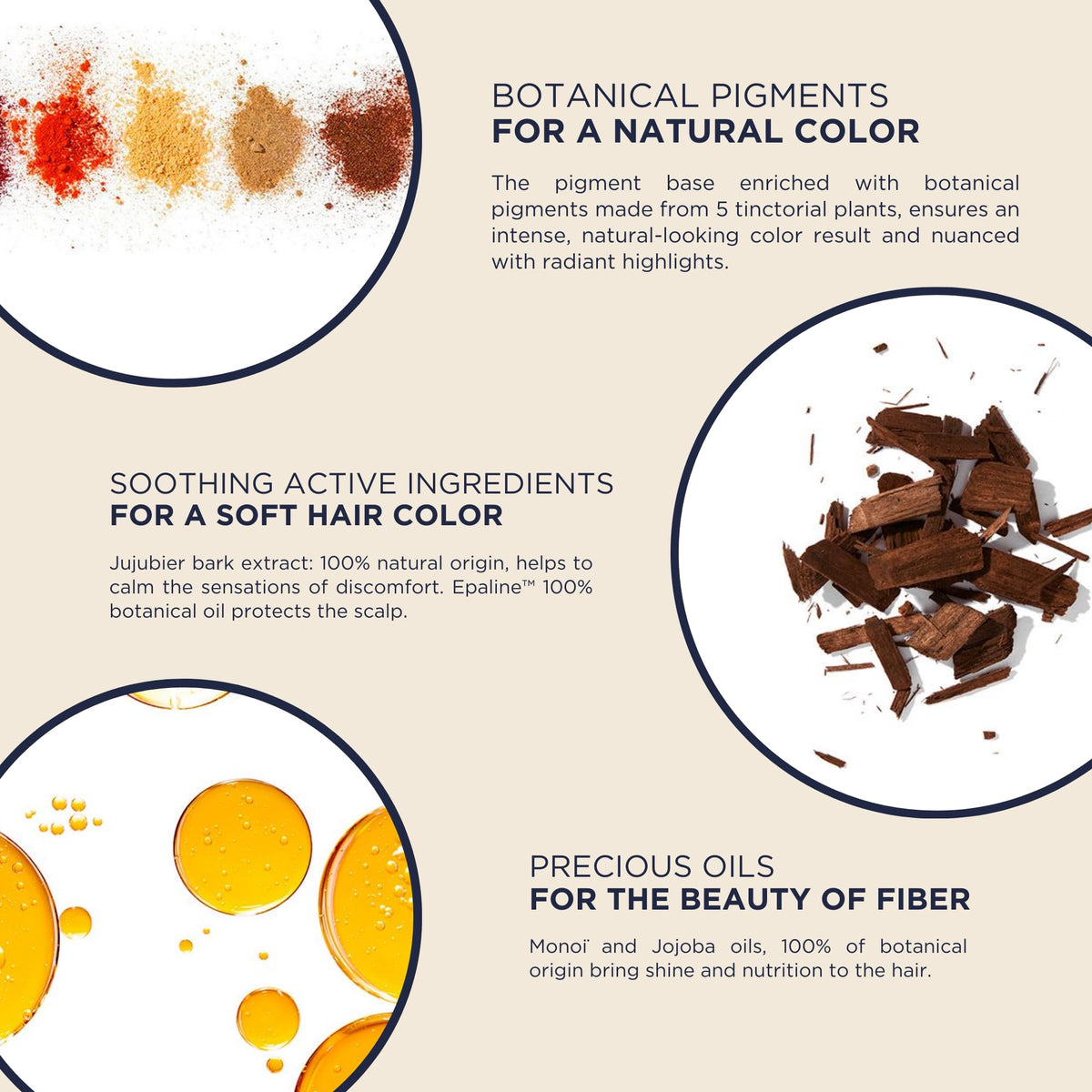 PHYTO Phytocolor Light Chestnut Brown on hair sample