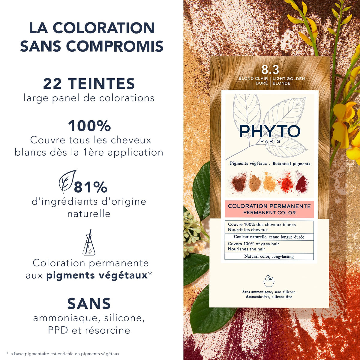 PHYTO Phytocolor Milk developer bottle included in the kit