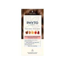 PHYTO Phytocolor Permanent Hair Color 6 Dark Blonde packaging front view